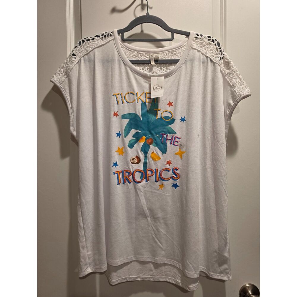 Cato- NWT- Ticket to the Tropics Shirt- XL